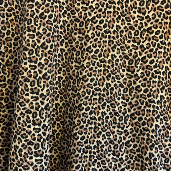 Rene Rolf animal print brown and black size large short sleeve pajama top - Picture 2 of 4